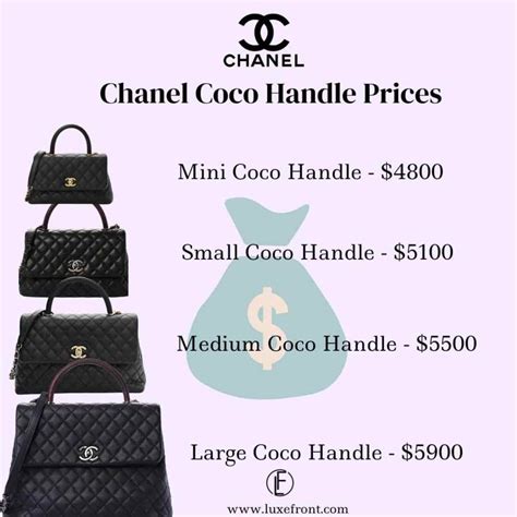 chanel coco handle price increase|chanel coco handle size.